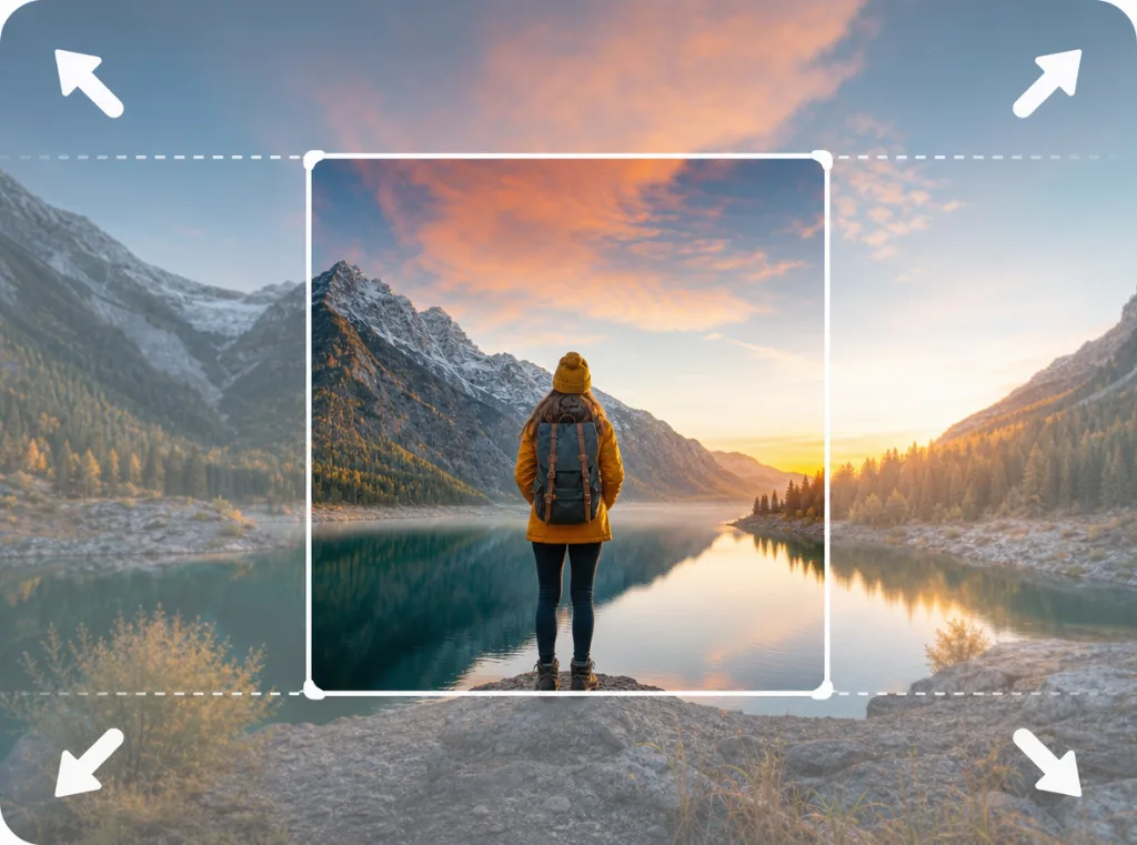 AI image extender demo
